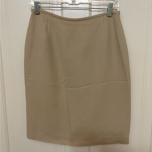 Casual Corner Tan Pencil Skirt Knee-Length Work